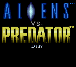 Aliens vs. Predator (Japan) Title Screen
